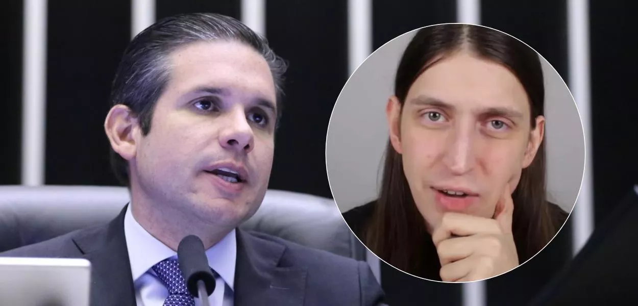Hugo Motta e Felca (Foto: Kayo Magalhães/Câmara dos Deputados | Reprodução)